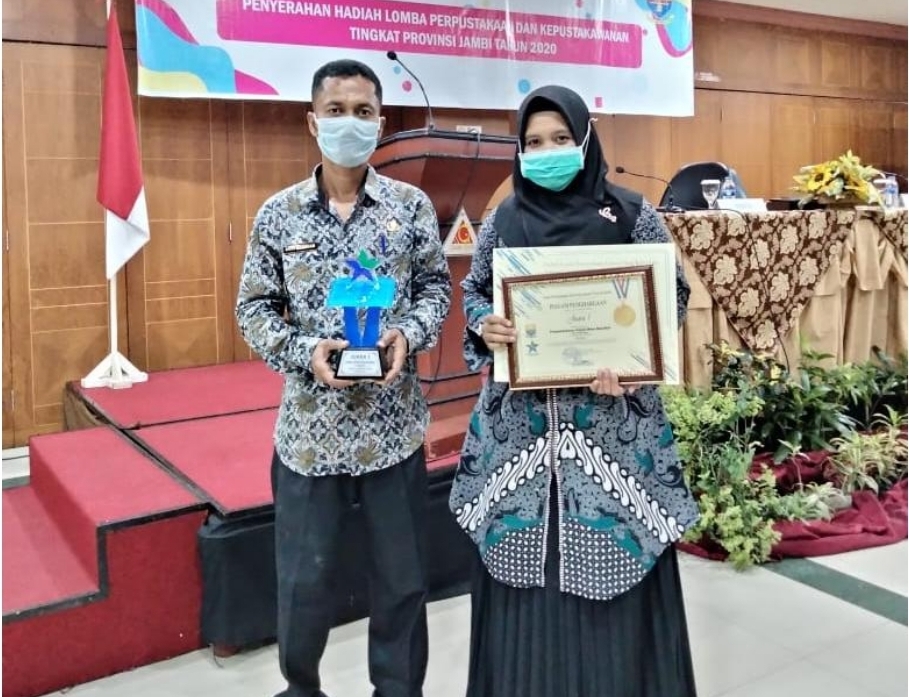 Baru 2 Tahun di Bangun, Perpustakaan Desa Terjun Gajah Torehkan Prestasi Terbaik Se – Jambi