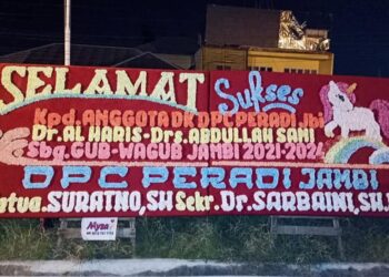 Peradi Jambi Ucapkan Selamat Kemenangan Al Haris-Sani
