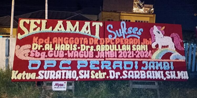 Peradi Jambi Ucapkan Selamat Kemenangan Al Haris-Sani