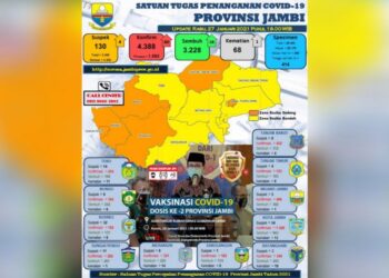 Bertambah 2 Orang Lagi, Tanjabbar Masuk Daerah Zona Merah Covid-19