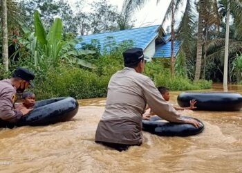 Banjir Hingga 2 Meter, Ratusan Rumah di 4 Desa di Kecamatan Batang Asam Terendam
