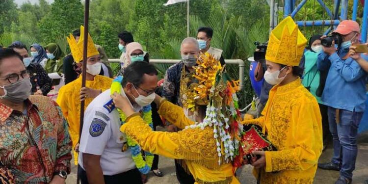 Bupati Tanjabbar Bersama Dirjen Hubdat Resmikan Pelabuhan Roro