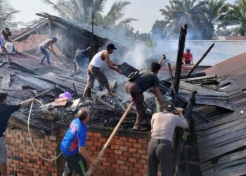 Sijago Merah Mengamuk di Merlung, 1 Rumah Ludes