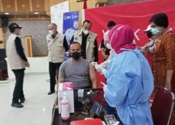 10 Tokoh Awali Vaksinasi Covid-19 Perdana di Tanjabbar