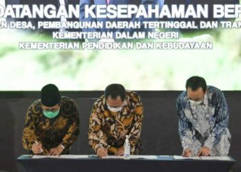 Mendes PDTT, Mendagri dan Mendikbud Sepakati Program Peningkatan Kapasitas SDM di Desa
