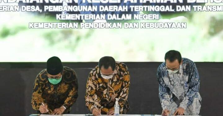 Mendes PDTT, Mendagri dan Mendikbud Sepakati Program Peningkatan Kapasitas SDM di Desa