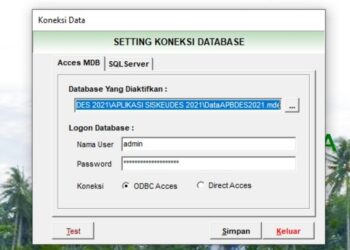 Panduan Cara Merubah Koneksi Database Siskeudes 2.0.3 (2)