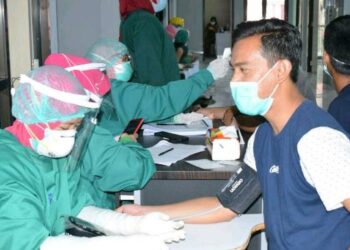 Ratusan Tenaga Kesehatan RSUD KH Daud Arif Mulai di Vaksin Sinovac