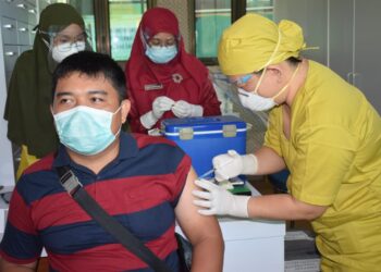 Puluhan Jurnalis di Tanjabbar Disuntik Vaksin Covid-19