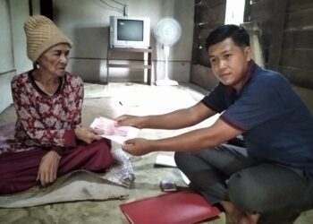 103 KK di Desa Sungai Rambai Terima BLT Dana Desa Tahap 1 Rp.300 ribu