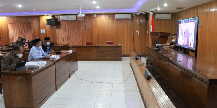 Pemkab Tanjabbar Audensi dengan Bappenas via Vicon