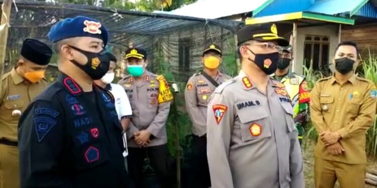 Turun ke Desa Semau, Polda Jambi Puji Kesiapan Posko PPKM Mikro dan Ketahanan Pangan