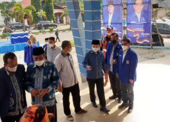 Al Haris-Sani Tiba Berbarengan di Rumah PAN Sambut Kedatangan Zulhas