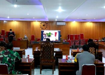 Ketua DPRD Tanjabbar Hadiri Rapat Koordinasi Kepala Daerah Secara Virtual