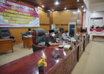 DPRD Tanjabar Gelar Rapat Paripurna Penyampaian Nota Pengantar LKPJ Bupati dan Rapat Khusus Penangan Covid-19