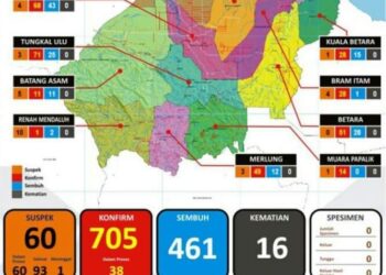 Terkonfirmasi Positif Covid-19 di Tanjabbar Naik Drastis, Bertambah 28 Orang