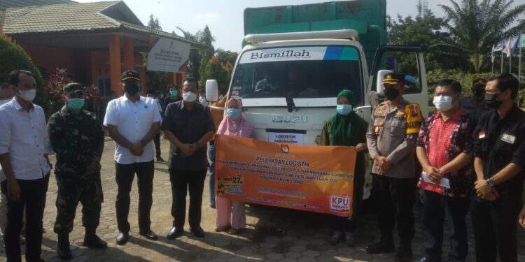 Puluhan Ribu Susu dan Logistik PSU di Distribusikan ke Tiga Kecamatan di Muaro Jambi