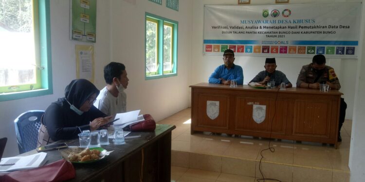 Dusun Talang Pantai Sukses Gelar Pendataan SDGs Tahun 2021