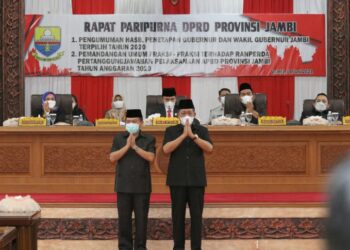 DPRD Jambi Umumkan Al Haris – Sani Gubernur dan Wagub Hasil Penetapan KPU