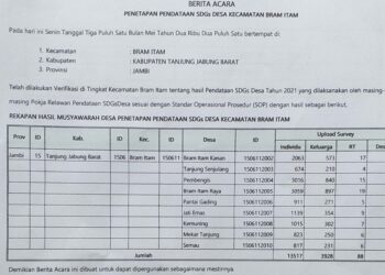 Kecamatan Bram Itam Pertama di Provinsi Jambi Gelar Musdes Pendataan SDGs