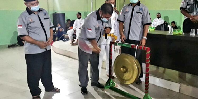 Ditandai Pemukulan Gong, Arpin Siregar Buka Acara Kejurkab IPSI 2021