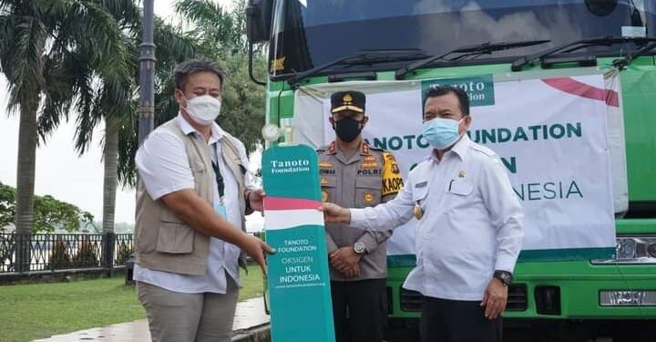 Pemprov Jambi Terima Bantuan Oksigen Cair 24,8 Ton