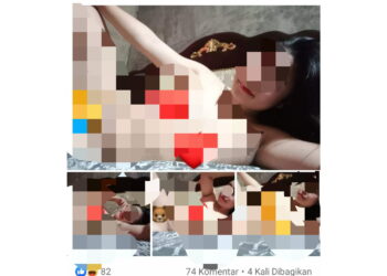 Viral, Diduga Akun FB Dibobol,  Wanita Asal Tanjabbar Pamerkan Foto Bugil