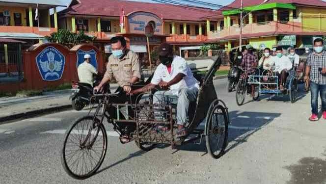 Gubernur : Pak Bupati, Kembalikan Kejayaan Becak Seperti Tungkal Zaman Dulu