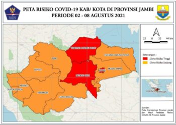 Tanjabbar Kembali Zona Merah, Kasus COVID-19  Tembus 1.705 Kasus