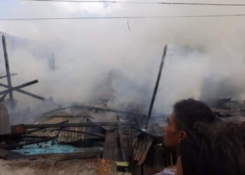 Sijago Merah Hanguskan Rumah Warga RT. 22, Gang Mulia, Tungkal Harapan