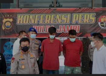 Resahkan Perairan Kampung Laut, 2 Preman Diciduk Dit Polair Polda Jambi