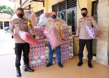20 Set Bed Tidur Dari PT. BPL, Polres Bungo Gunakan Untuk Isoman Personil Terpapar Covid