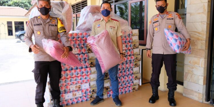 20 Set Bed Tidur Dari PT. BPL, Polres Bungo Gunakan Untuk Isoman Personil Terpapar Covid