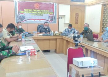 Dandim 0416 Bute dan Bupati Tebo Gelar Rakornis TMMD ke-112 