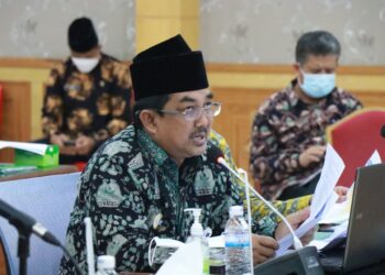 Hadiri Pelaksanaan Evaluasi SAKIP dan RB Tahun 2021 Via Daring, Bupati Apresiasi Kemenpan&rb