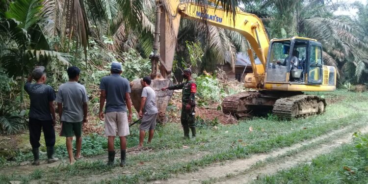 Warga Kemantan Sambut Gembira Giat TMMD ke-112 Kodim 0416 Bute
