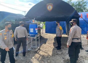 Jelang Pemberlakuan Pengetatan PPKM, Kapolda Jambi Turun Mengecek Pos Penyekatan