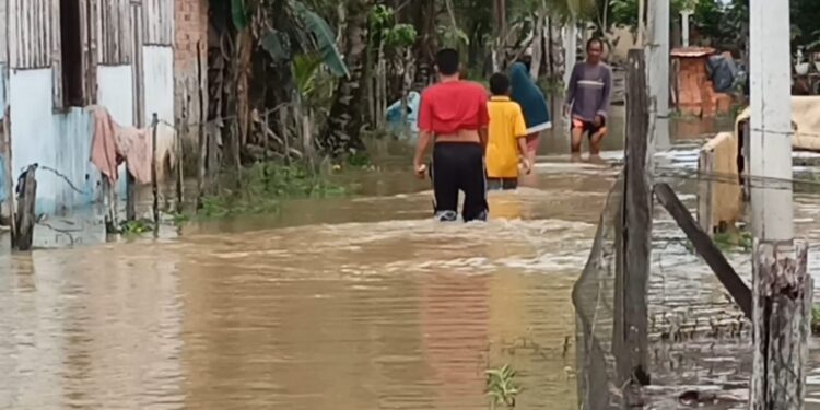 Hujan Deras, Puluhan Rumah di Sarolangun Terendam Banjir