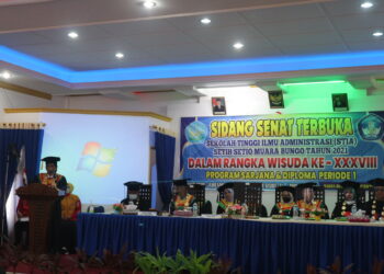 Sekolah Tinggi Ilmu Administrasi Setih Setio (STIA SS)  Muara Bungo Sukses Gelar Wisuda Ke XXXVIII