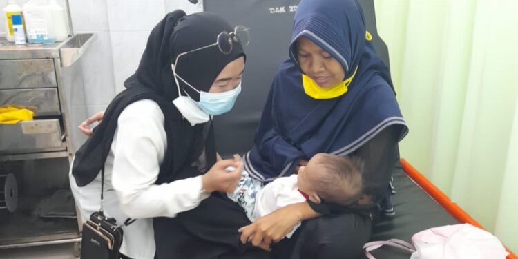 Ironis, Bayi Gizi Buruk Zivana Warga Desa Bunga Tanjung, tak Ada Perhatian Desa dan Pemkab Tanjabbar