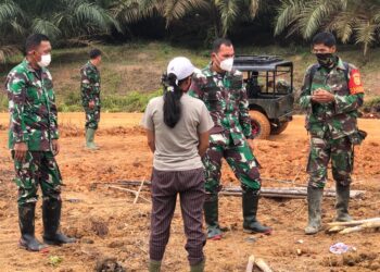 Dandim 0416 Bute Cek Pembukaan Jalan Baru di Lokasi TMMD