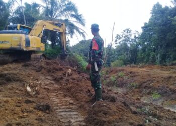 Satgas TMMD Kodim 0416/Bute Awasi Pembukaan Jalan 