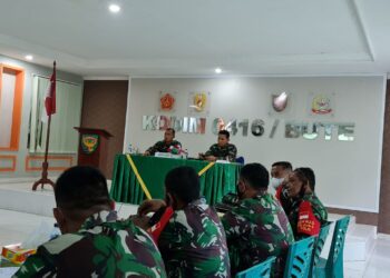 Dandim 0416 Bute, Pimpin Rapat Perwira Kesiapan Pembukaan TMMD ke-112 di Tebo