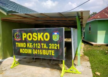 Hari Minggu Piket Poskotis Tetap Pantau perkembangan TMMD