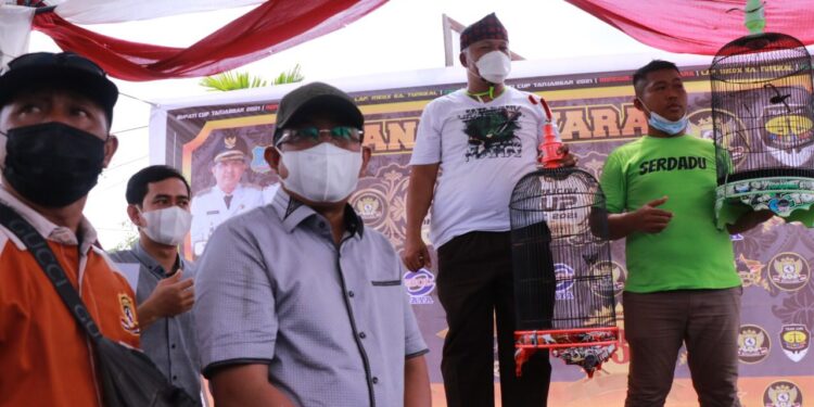 Secara Resmi Buka Lomba Seni Burung Kicau Bupati Cup 2021, Bupati Ingatkan Tetap Patuhi Protokol Kesehatan 