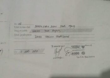 Gasak Dana Desa Menggunakan Kwitansi Bodong