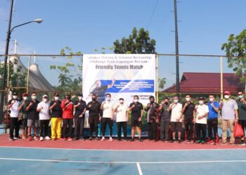 Buka Friendly Tenis Lapangan, Bupati Harap SKK Migas/PetroChina Turut Berpartisipasi Kemajuan Olahraga Tanjabbar 