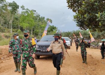 Tim Wasev Tinjau Pembukaan Jalan TMMD ke-112 Kodim 0416/Bute