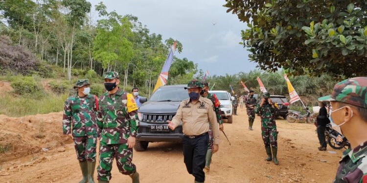 Tim Wasev Tinjau Pembukaan Jalan TMMD ke-112 Kodim 0416/Bute