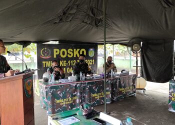 Dengar Paparan Dansatgas, Ini Pesan Katim Wasev Kepada Satgas TMMD Kodim 0416 Bute